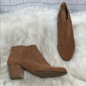 Lucky Brand Tulayne CognacNubuck Booties‎ Sz 10